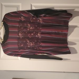 ZARA Stripe & Floral Top